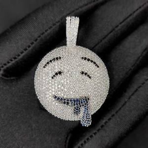 Lujo VVS Moissanite Joyería fina 14K Chapado en oro 925 Colgante de plata con estilo de hip-hop de diamante elegante para fiestas - Product Image 1