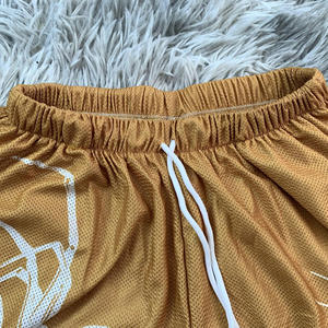 กางเกงว่ายน้ำแบบสั้นสำหรับผู้ชายกางเกงขาสั้นสำหรับใส่เล่นยิมพิมพ์ลายเองได้สีมีเชือกรูดพิมพ์ลาย - Product Image 3