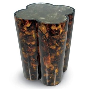Modern <b>Silver</b> Color Handmade Designer Tree Log Shape Side <b>Table</b> Fancy Look Metal Creative Restaurant <b>Table</b> - Product Image 2