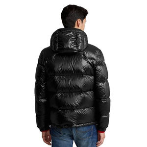 Chaqueta acolchada corta acolchada para hombre, abrigos estilo Streetwear Color negro puro logotipo personalizado e impresión disponible chaqueta para hombre - Product Image 2