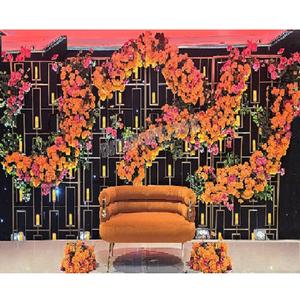 Mur de bougies de scène de mariage moderne dernier design panneaux muraux de bougie de scène de mariage décor de réception de mariage asiatique - Product Image 1