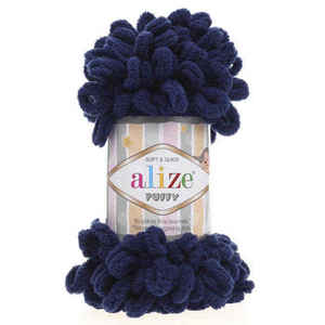 Alize Puffy 58 Azul Marino Premium Fancy Yarn - Product Image 1