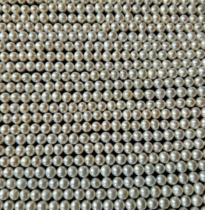 Natural White Pearl Loose Beads Strand <b>Top</b> Grade Untreated Color Change Effect Bead <b>Stringing</b> Supply Timeless Everyday Wear - Product Image 5