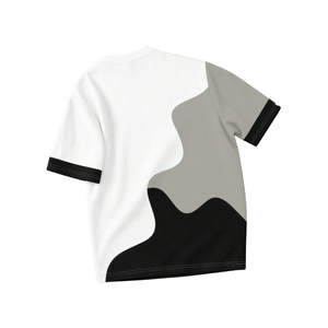 เสื้อยืดผู้ชายสีพื้นแบบคัลเลอร์บล็อก สั่งทำได้ สไตล์ลำลอง แขนสั้น คอกลม เสื้อผ้าสตรีทแวร์ฤดูร้อน ทรงโอเวอร์ไซส์ ผ้าฝ้ายนุ่ม ระบายอากาศได้ดี แห้งเร็ว - Product Image 2