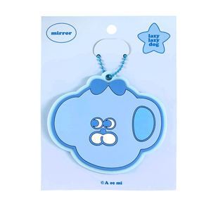 PVC Custom Logo Hand Portable Folding Cosmetic <b>Mirror</b> - Product Image 5