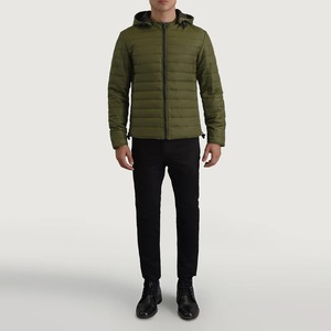Veste matelassée brillante pour hommes en gros, veste en duvet à bulles personnalisée, OEM ODM, veste d'hiver légère et chaude, fabricant d'usine - Product Image 4