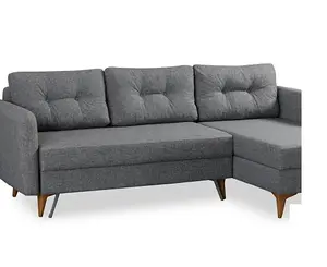 Mode zeitgenössischen modernen Stil Wohnzimmer Sitze L-Form funktionale Schlafs ofa Ecke Modulares Sofa