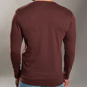 Premium <b>Henley</b> T Shirt Featuring Smooth Texture And Timeless Button Neck Design Lightweight <b>Henley</b> T Shirt - Product Image 2