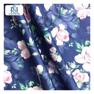 Tissu de satin en polyester imprimé sur mesure, brocart poly, rouleau de tissu de mariée en soie Duchess, vente en gros - Product Image 5