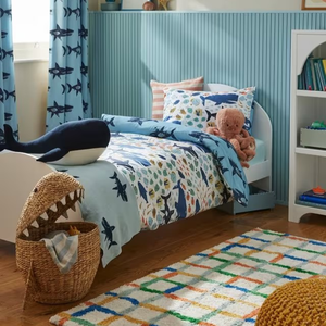 Handmade Chất Lượng Cao Cá Mập Hình Dạng Dệt Nước Lục Bình Lưu Trữ Giỏ Nắp Đồ Chơi Tổ Chức Cho Trẻ Em Phòng Nursery Giặt ủi cản trở - Product Image 5