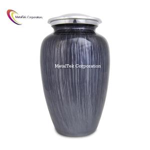 Finition en marbre noir urnes de crémation classiques en aluminium massif et souvenir pour les cendres humaines fournitures funéraires en gros bocaux funéraires urne - Product Image 3