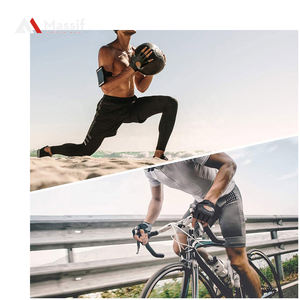 Guantes de gimnasio de neopreno resistentes antideslizantes de medio dedo para levantamiento de pesas, entrenamiento deportivo - Product Image 6