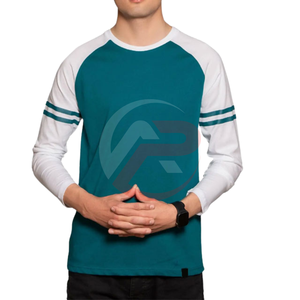 เสื้อยืดแขนยาวของผู้ชายผ้าฝ้ายโพลีเอสเตอร์แห้งเร็วและระบายอากาศได้ดีพิมพ์ลาย - Product Image 2