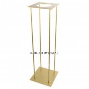 Venta al por mayor a granel de alta calidad chapado en oro de lujo de calidad de Metal hecho boda centro de mesa decoración Harlow Stand suministros - Product Image 4