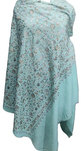 Best Custom Women's Poly <span class=keywords><strong>Wool</strong></span> <span class=keywords><strong>Kani</strong></span> Jamawar Etoles à châle réversibles 100x200 cm pour les adultes d'hiver - Product Image 3