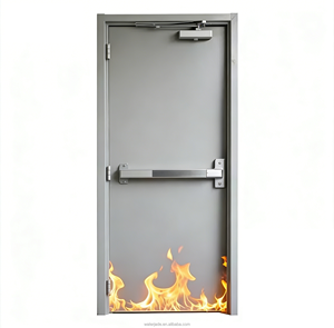 Porte coupe-feu en acier 60/90/120/180 minutes, cadre galvanisé, métal creux, moderne, <span class=keywords><strong>sortie</strong></span> <span class=keywords><strong>de</strong></span> <span class=keywords><strong>secours</strong></span> commerciale insonorisée et ignifugée - Product Image 1