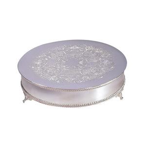 Présentoir à gâteau en acier inoxydable pour présentoir à dessert de mariage Vaisselle en métal pour bonbons et desserts pour usage hôtelier Support plaqué - Product Image 2