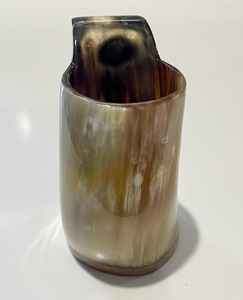 Vajilla Artesanal Tradicional MN EXPORTS, Vaso de Cuerno de Búfalo Pulido, Vajilla Rústica para Bar, Vaso de Cuerno Natural, Duradero, Estilo Antiguo - Product Image 2