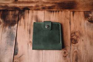 Cartera corta de cuero genuino de grano completo marrón para hombre Crazy Horse Anti Rfid bloqueo billetera plegable de cuero puro para hombre - Product Image 3