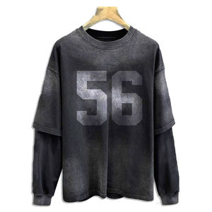 Camisetas de Cuello Redondo Personalizadas para Hombre, Novedad de 2025, Alta Calidad, 100% Algodón, Manga Larga, Diseño Estampado, Talla Grande - Product Image 5