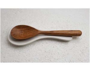 ที่วางช้อนและที่วางช้อนส้อมเครื่องครัวทนความร้อนที่วางช้อนไม้และเรซินเครื่องมือหม้อ - Product Image 6