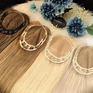 Venta caliente 2025 Topper Handtied 100% Cabello humano crudo Cutícula completa Alta calidad Virgen Recto Yaki Extensiones de cabello Accesorios - Product Image 2