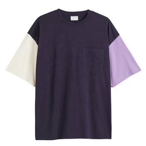 เสื้อยืดผ้าฝ้ายคอกลมสำหรับผู้ชายเสื้อยืดลำลองสีล้วนเสื้อยืดแนวสตรีทเสื้อยืดสุดเท่ - Product Image 1