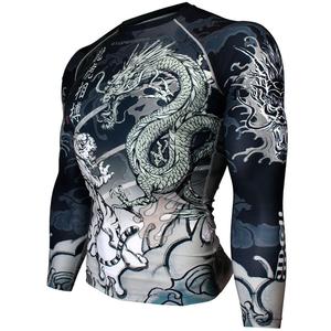 3D personalizado sublimado MMA Rash Guard Digital impreso para BJJ y surf - Product Image 1