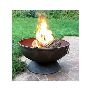 Handmade Iron Black Color <b>Barbecue</b> Fire Pit With Bestest Quality Round Shape Fire Pit For Garden Accessories Fire Pit - Product Image 3