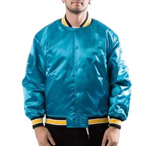 Hommes Mode Nouveau Design Veste Hiver Puffer Brillant Rembourrage Chaud Bomber En Gros Bulle Jean Veste - Product Image 1