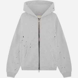 Sweat-shirts unisexes de qualité supérieure, respirants, en tissu polaire 300g, brodés, effet délavé, épaules tombantes, taille plus, lavage vintage, 100% - Product Image 5