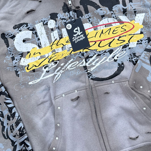 เสื้อฮู้ดดี้ผู้ชายผ้าแห้งเร็วและระบายอากาศได้ดี สีพื้น ผลิตตามสั่ง แบรนด์ส่วนตัว เสื้อฮู้ดดี้ผู้ชายแบบทำเก่า - Product Image 5