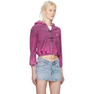 Gran oferta, cremallera frontal, manga larga, Top corto bordado personalizado, Sudadera con capucha, sudadera recortada con bolsillo de canguro para mujer, sudaderas con capucha para mujer - Product Image 2