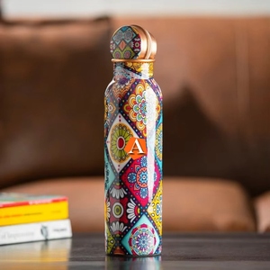 Bouteille d'eau en cuivre pur de haute qualité disponible en différents styles avec emballage de qualité supérieure meilleure bouteille en métal de grossiste - Product Image 2