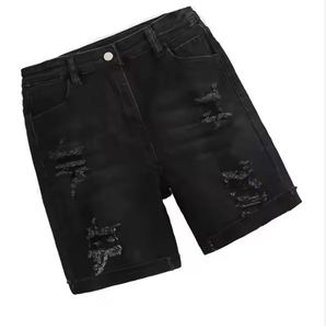 Short délavé en coton 100% pour hommes, décontracté, en denim délavé, effet délavé, pour hommes - Product Image 6