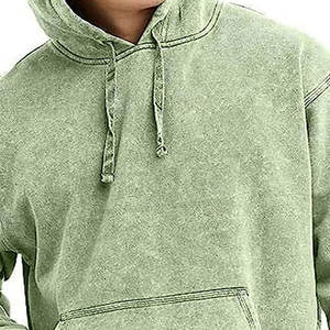 Acid Wash Hoodie Unisexe Surdimensionné Vintage Heavyweight Distress Washed Hoodies Pour Unisex Hoodies - Product Image 4