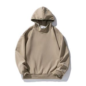 Sweatshirts à capuche pour hommes de grande taille avec impression personnalisée gratuite Sweat à capuche en coton lourd personnalisé de luxe pour hommes - Product Image 4