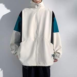 2026 Custom Nylon Anorak Windbreaker <b>Jacket</b> Front Zip Big Pocket <b>Surf</b> Style Colour Block Men Windbreaker <b>Jacket</b> - Product Image 6