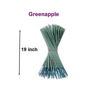 Varillas de incienso natural de manzana verde de 19 pulgadas Suministro a granel más vendido (verde) - Product Image 1