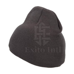 Bonnets tricotés d'hiver à la mode de haute qualité 100% coton Logo personnalisé imperméable teint en gros motif d'impression à bas quantité minimale de commande - Product Image 2