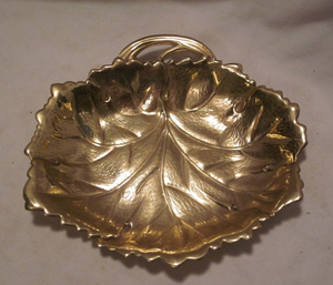 Cuenco decorativo de latón, 2 piezas, diferentes hojas, artesanías elegantes, mesa de centro pulida dorada, decorativa para dulces usados - Product Image 4