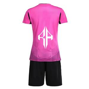 Las mejores tendencias Uniforme de fútbol femenino Sublimación Premium Alta calidad Precios baratos Color sólido Logotipo personalizado Ropa deportiva Mujer - Product Image 3