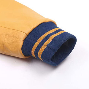 Veste de style universitaire pour hommes, style streetwear, pour adultes, tissu en laine d'hiver, col montant, couleur contrastée, nouvelle saison, respirante - Product Image 4