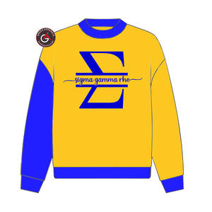 Sigma Gamma Rho Sorority bordado mujer cuello redondo sudadera | SGRho Sorority bordado señoras estilo personalizado cuello redondo - Product Image 2