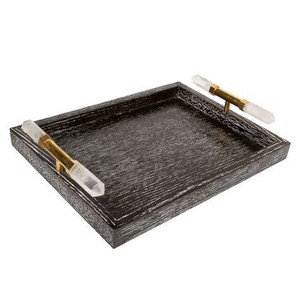 TAHURA EXPORTS High Quality Wooden Serving <b>Trays</b> Handle Customized Color/Design/Logo for Home <b>Kitchen</b> Hotel Use Export India - Product Image 5