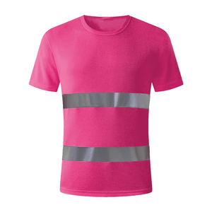 Personnaliser Logo Respirant Haute Visibilité Bandes Réfléchissantes Vêtements de Sécurité Hi Viz Manches Courtes Patchwork Séchage Rapide T-Shirt Pour Hommes - Product Image 4