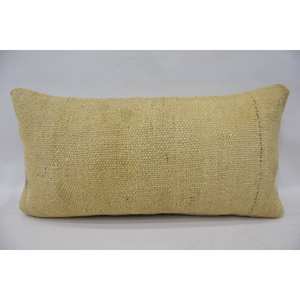 Beige Wool Kantha Patchwork Pillow 12x24 Inch Woven Luxury <b>Bedding</b> Throw Pillow Vintage <b>Fluffy</b> Embroidered Printed Square - Product Image 1