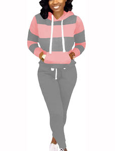 2025 Unisex mujer Jogging conjunto liso con capucha Conjunto personalizado chándal chándales mujeres chándal ropa de calle nueva llegada mujeres - Product Image 4