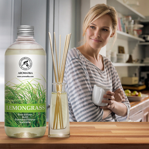 Aromatika Natural Lemongrass Aroma <b>Diffuser</b> Refill Liquid 500ml Long Lasting <b>Room</b> Fragrance Reed <b>Diffuser</b> Oil - Product Image 6
