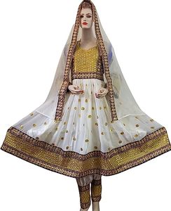 Fabricante de ropa personalizada, ropa afgana para mujer, ropa tradicional étnica afgana, producto a la venta 604 - Product Image 5